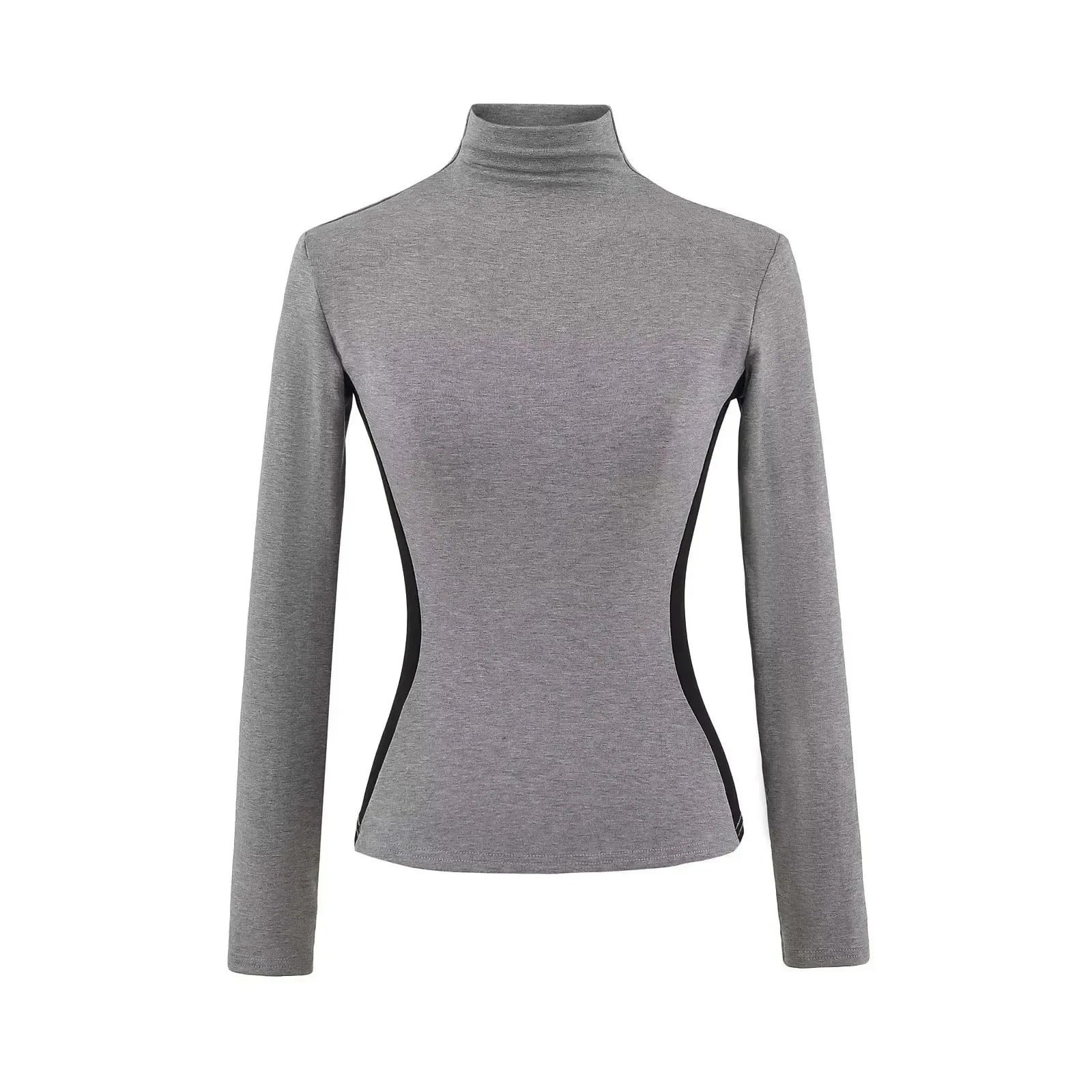 High Neck Slim Fit Fleece Base Layer Top