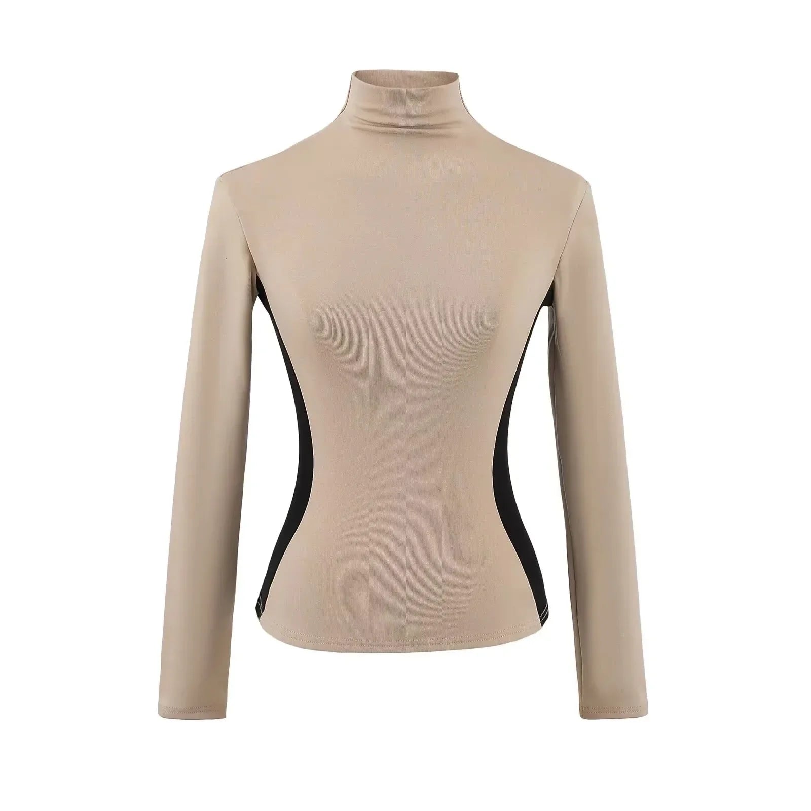 High Neck Slim Fit Fleece Base Layer Top