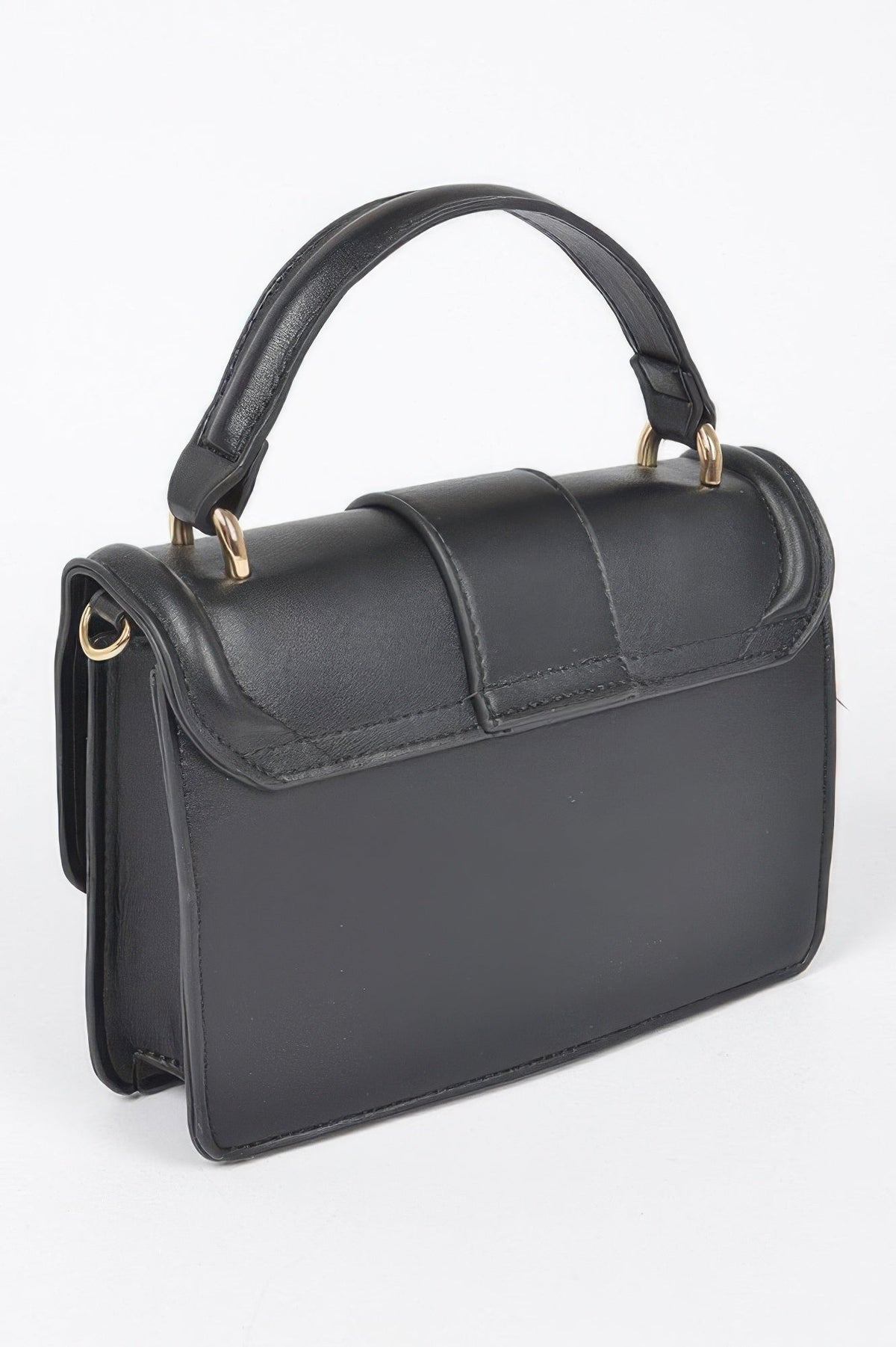 Vegan Top Handle Shoulder Clutch