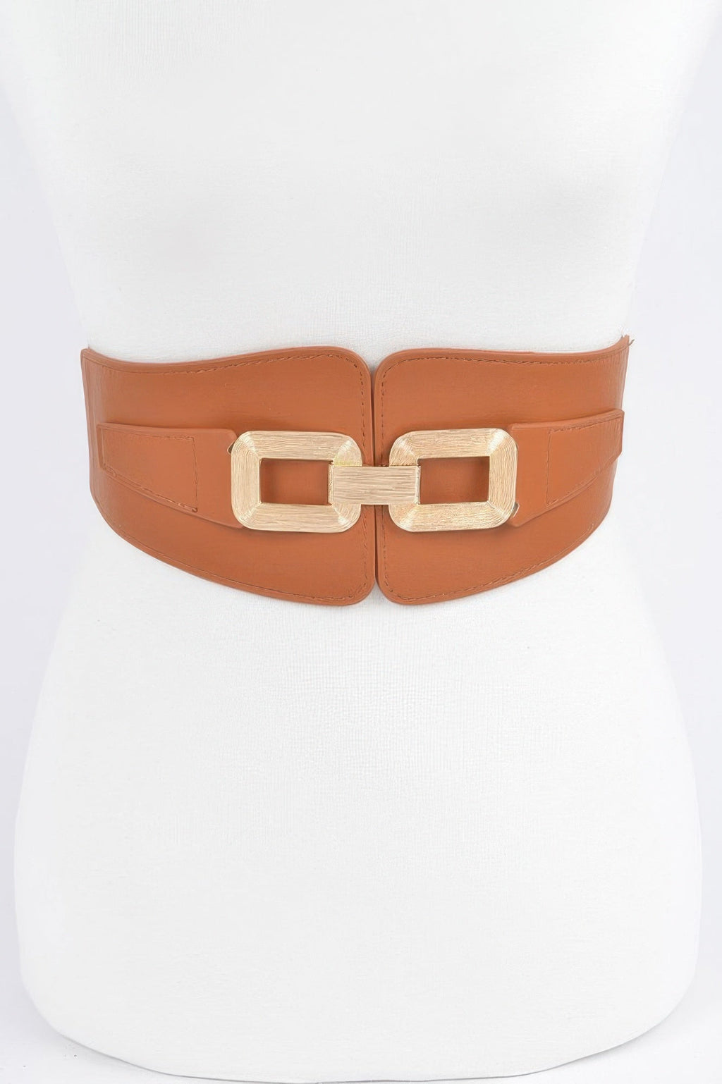 Wide Metal Link Elastic Belt
