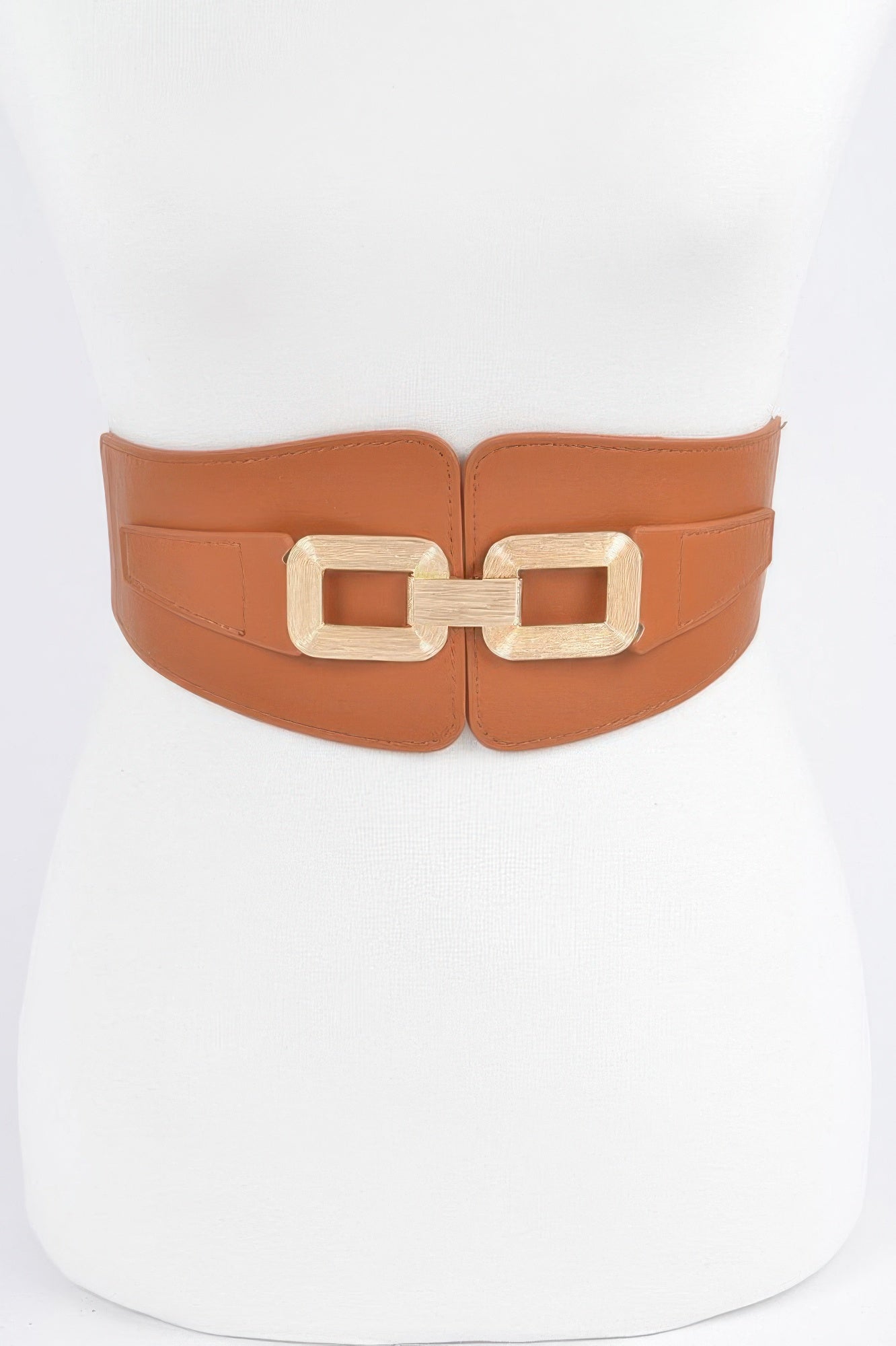 Wide Metal Link Elastic Belt