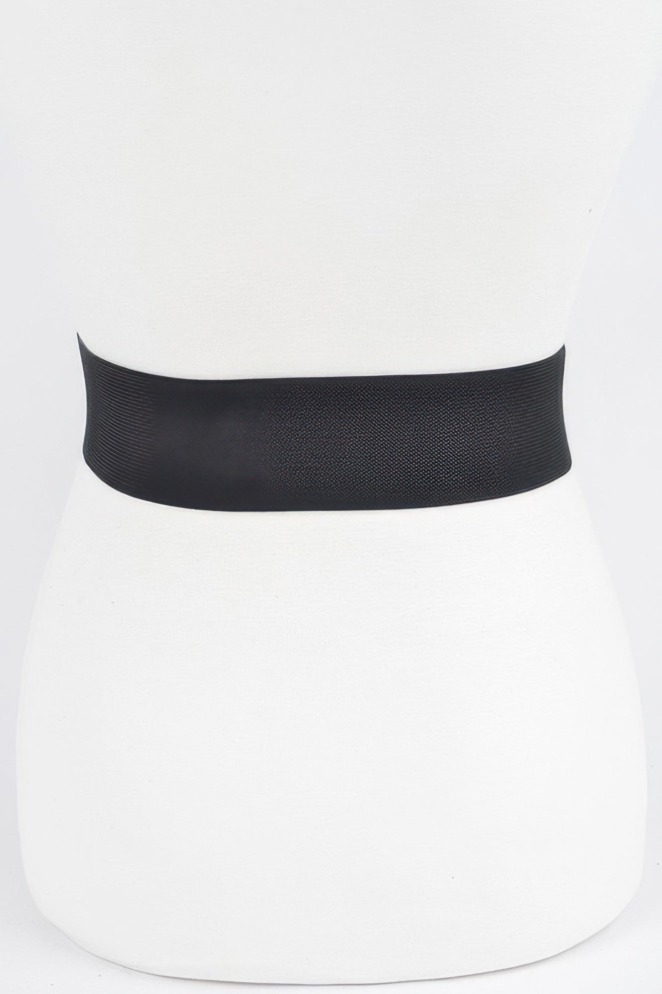 Wide Metal Link Plus Size Elastic Belt