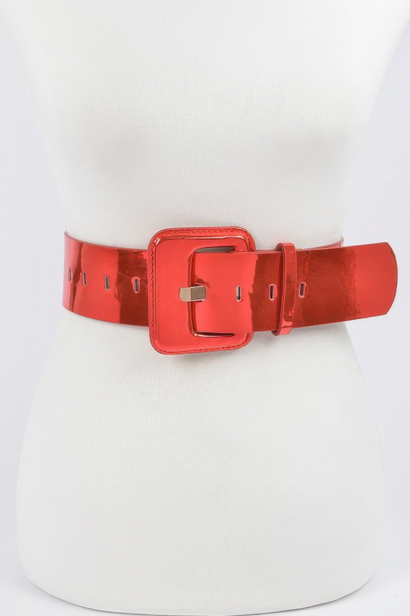 Wide Mirror Pu Belt