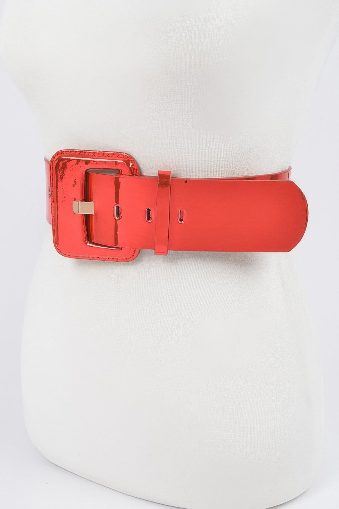 Wide Mirror Pu Belt