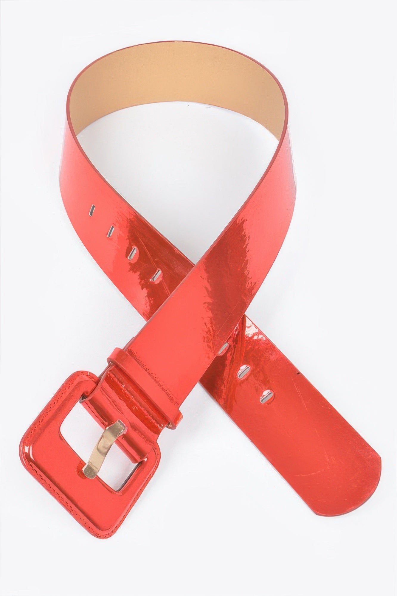 Wide Mirror Pu Belt