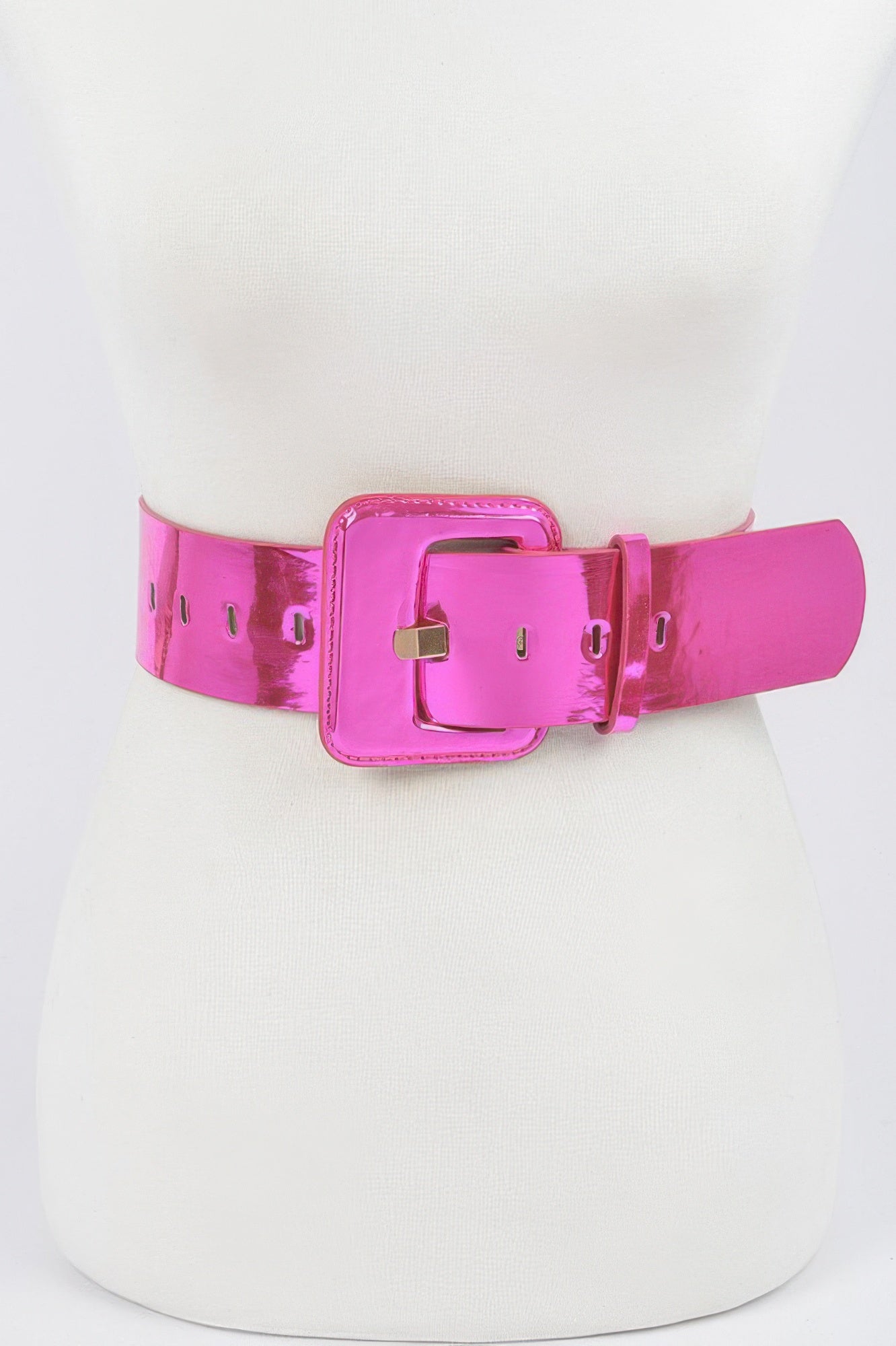 Wide Mirror Pu Belt