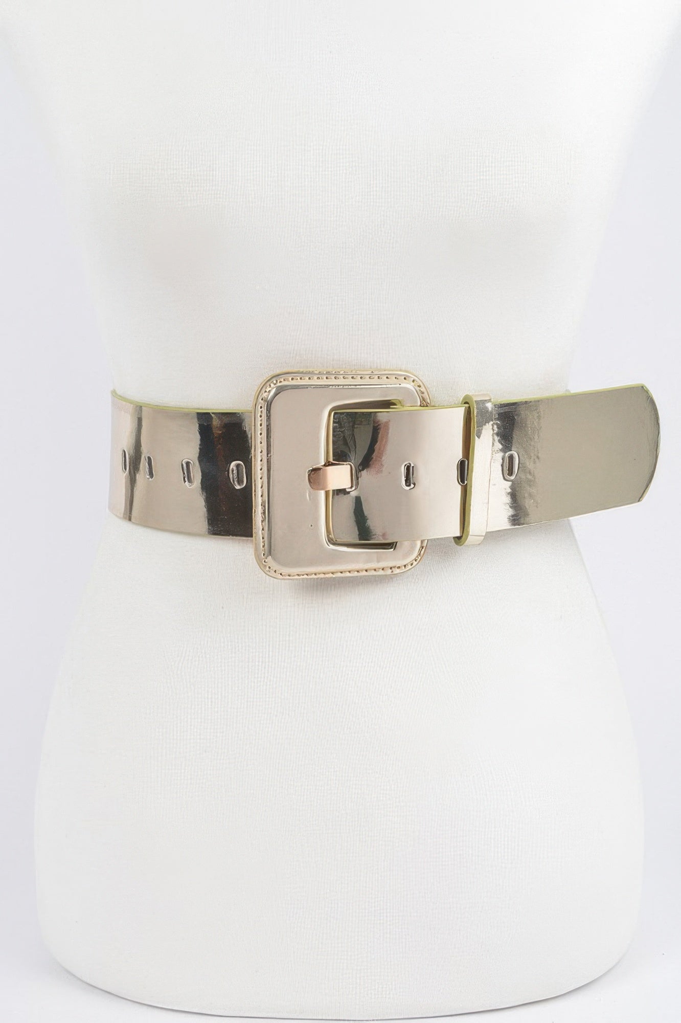 Wide Mirror Pu Belt