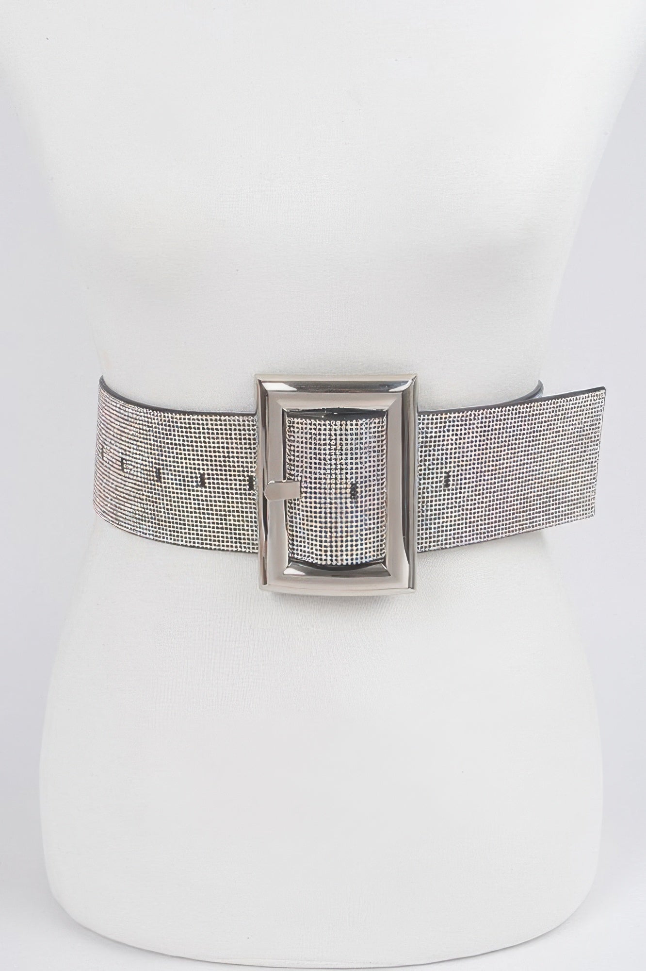 Square Metal Rhinestone Belt