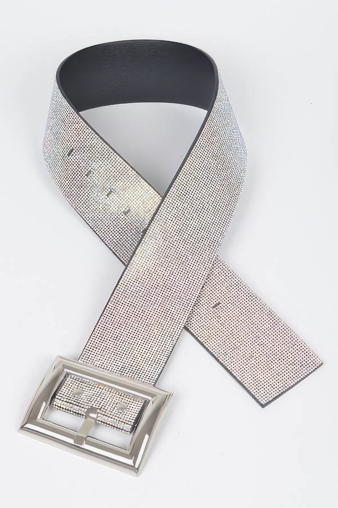 Square Metal Rhinestone Belt