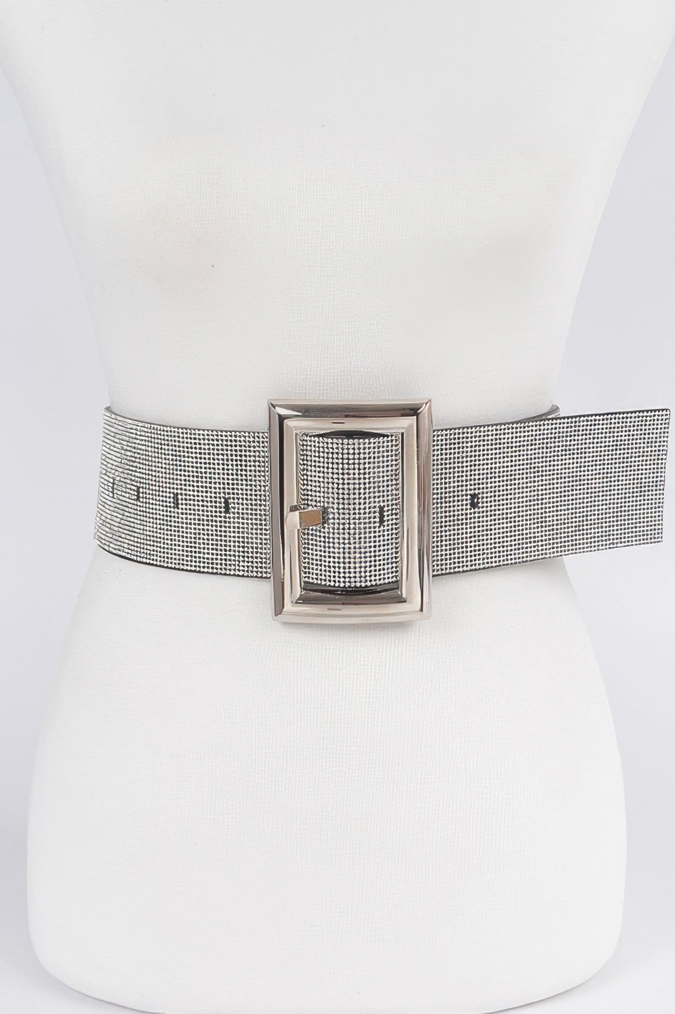 Square Metal Rhinestone Belt