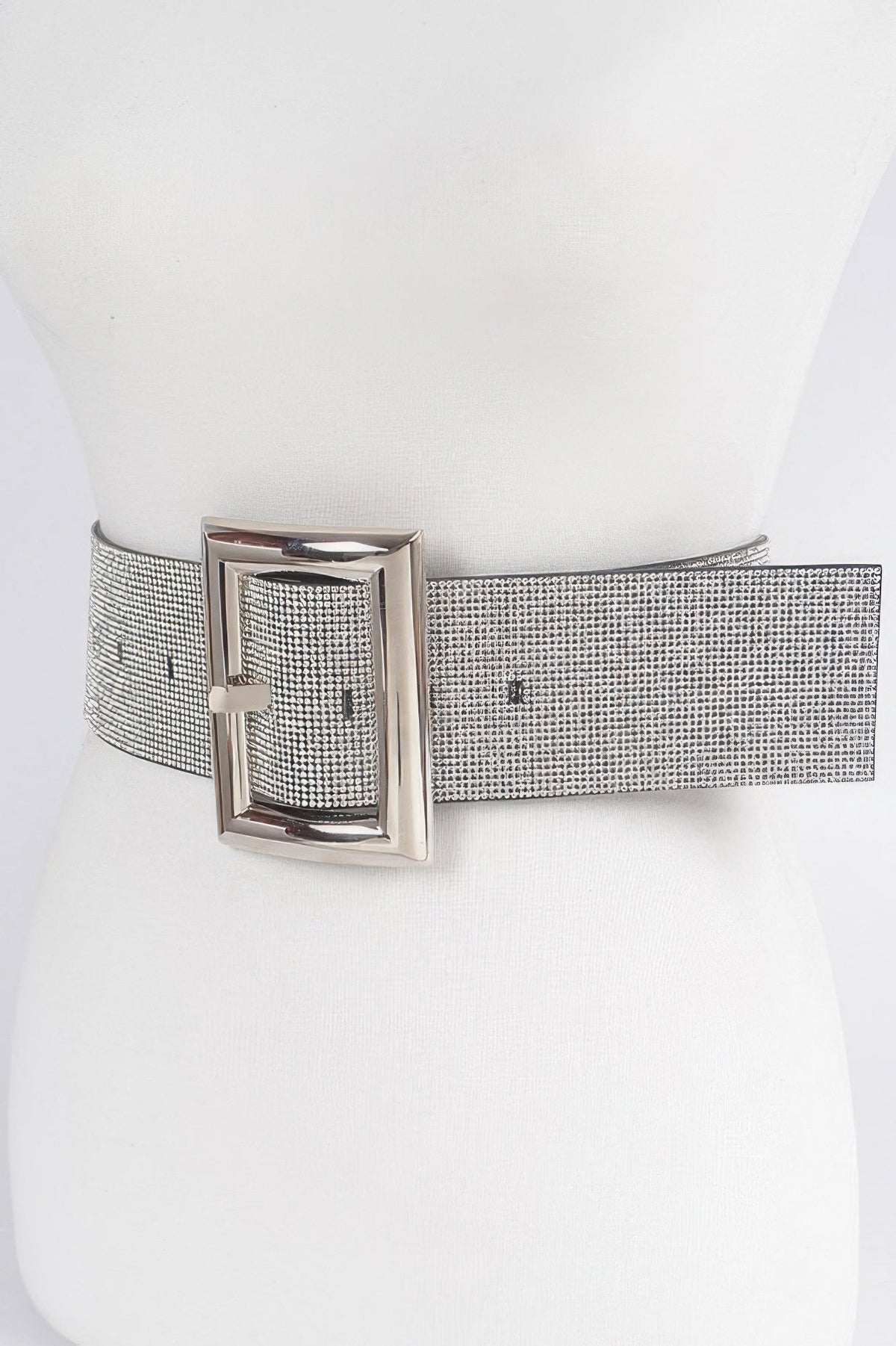 Square Metal Rhinestone Belt