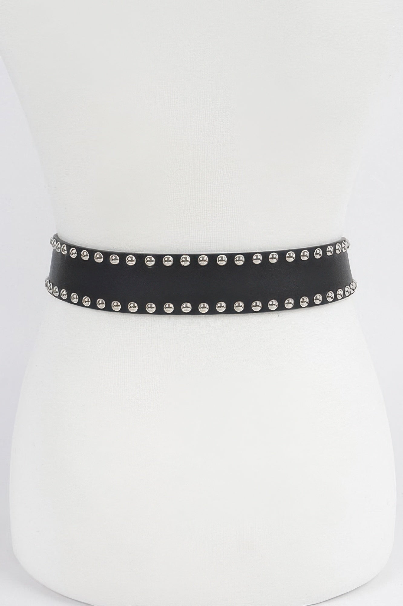 Studded Double Buckle Belt
