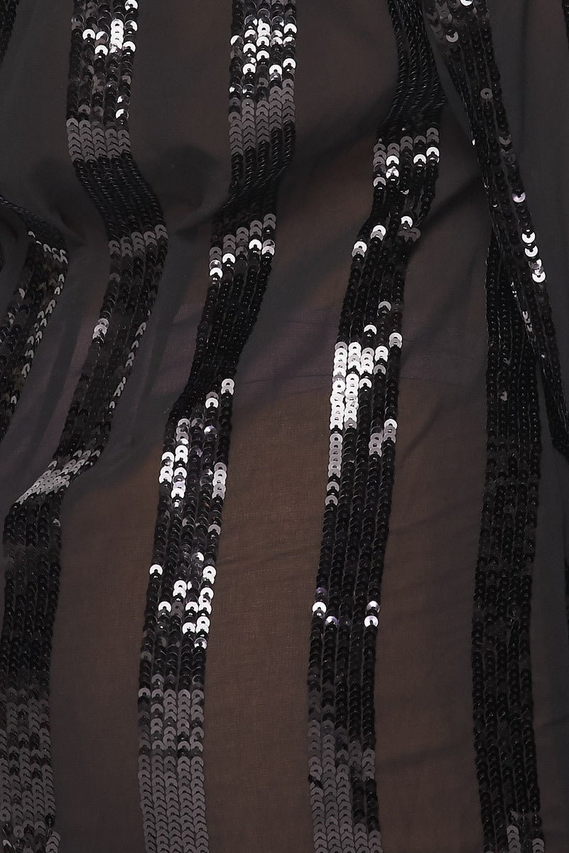 Cocktail Sequin & Nylon Blazer Dress