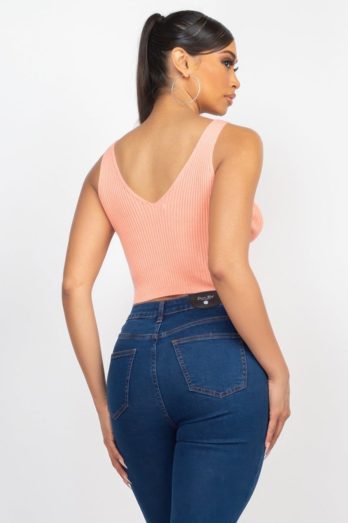 Crop Tank Top & Cardigan Sweater Set