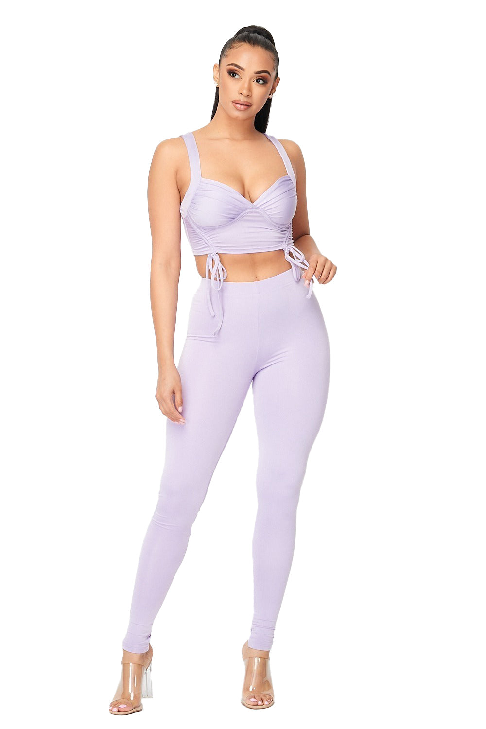 Crop Tank Top Legging Set