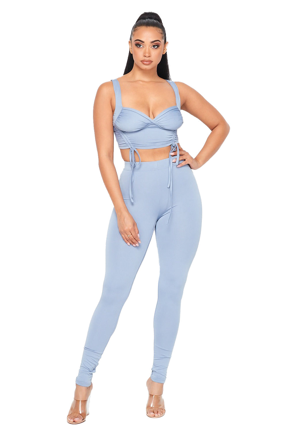 Crop Tank Top Legging Set