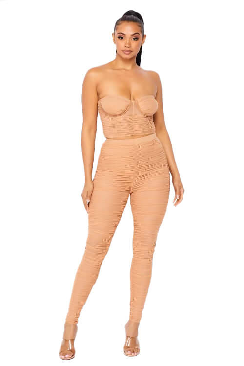 Ahraya Sweetheart Top with Matching Pants