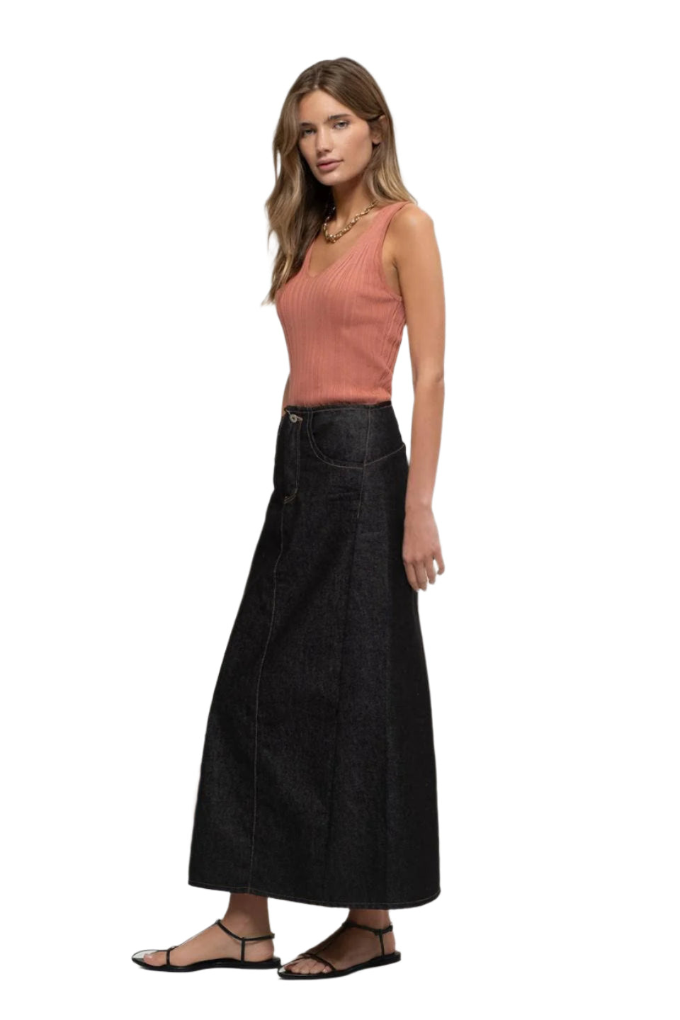 Basic Sleeveless V Neck Sweater Knit Top